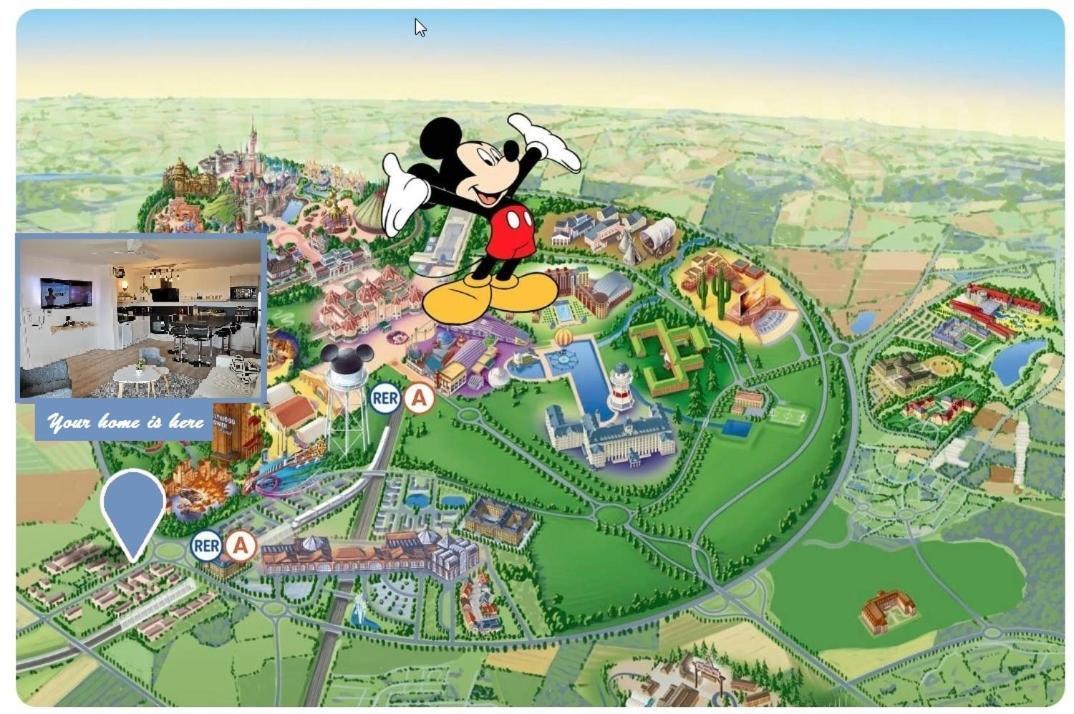 Myhomezen Montevrain Disneyland Val D'Europe - 3D Playstation 4 エクステリア 写真